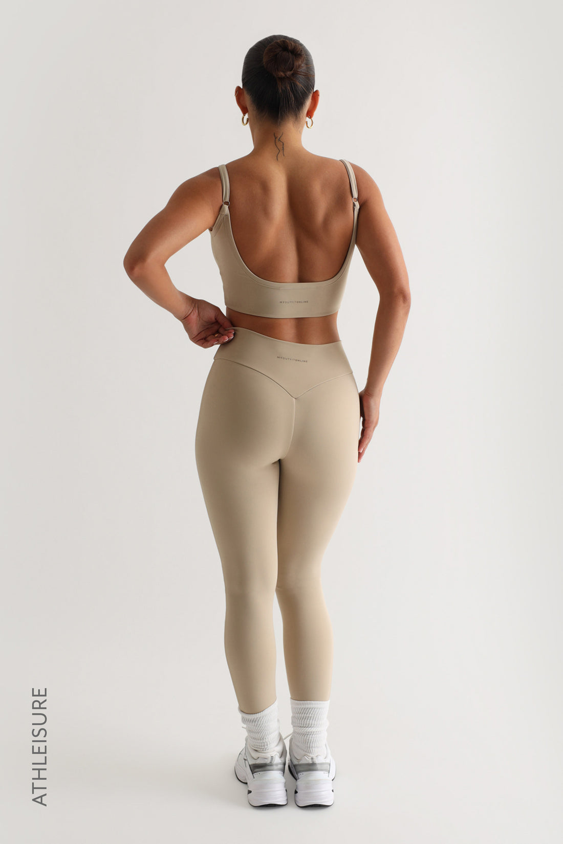 Just High Waisted Mesh Leggings- Beige – My Outfit Online