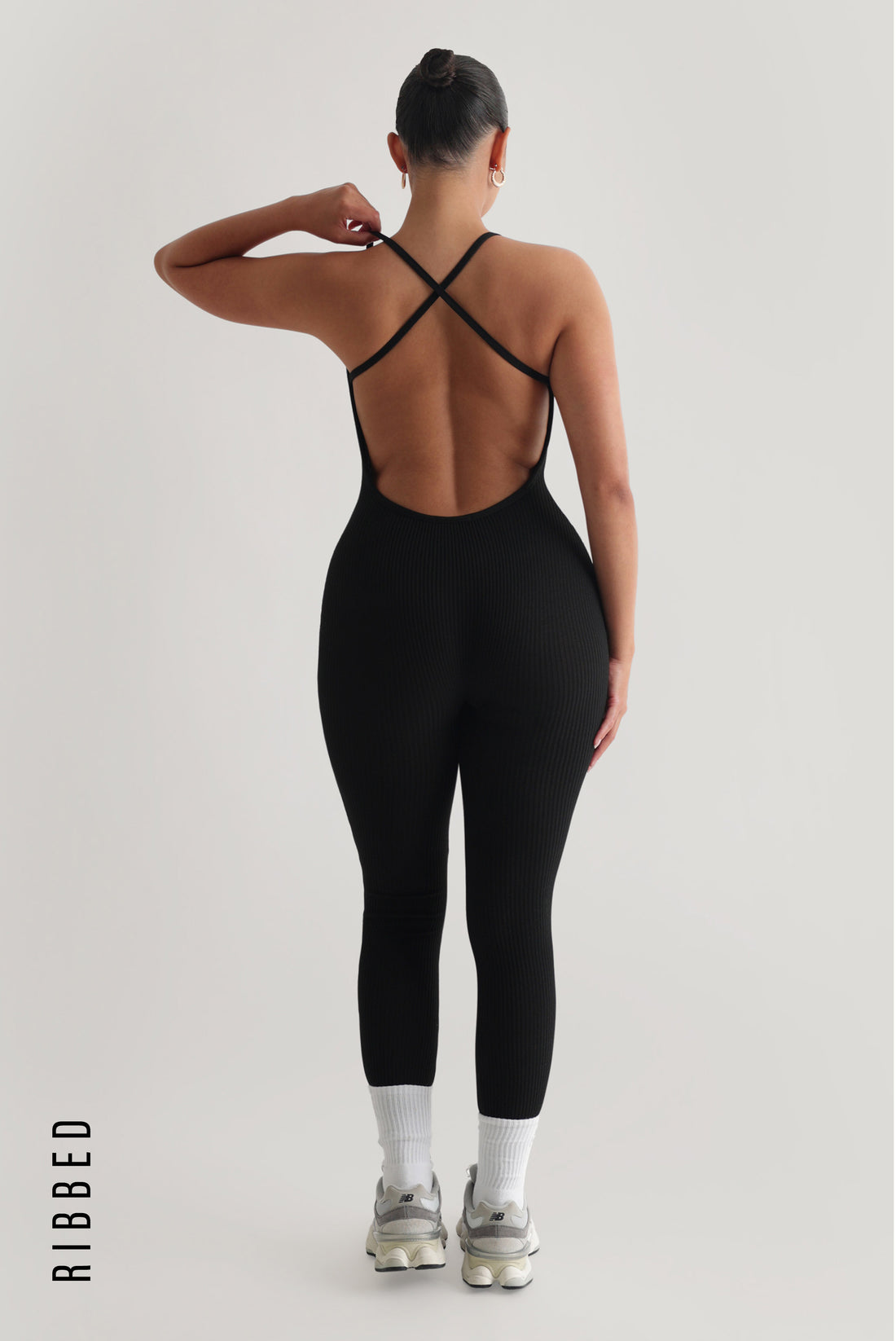 Katy Ribbed Jumpsuit - Black – My Outfit Online