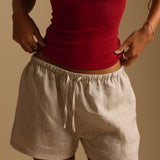 Heritage Linen Shorts - Sand