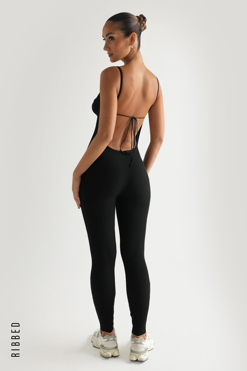 Black 2025 ribbed jumpsuit