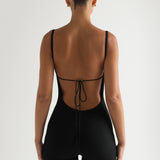 Back For More Ribbed Romper - Black
