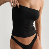 Classic Full-Length Tube Top - Black