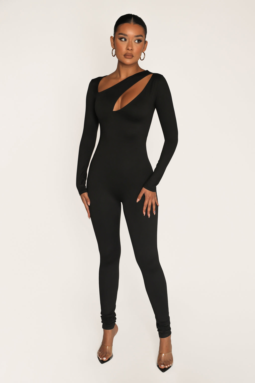 Nessa Cut-Out Jumpsuit - Black – My Outfit Online