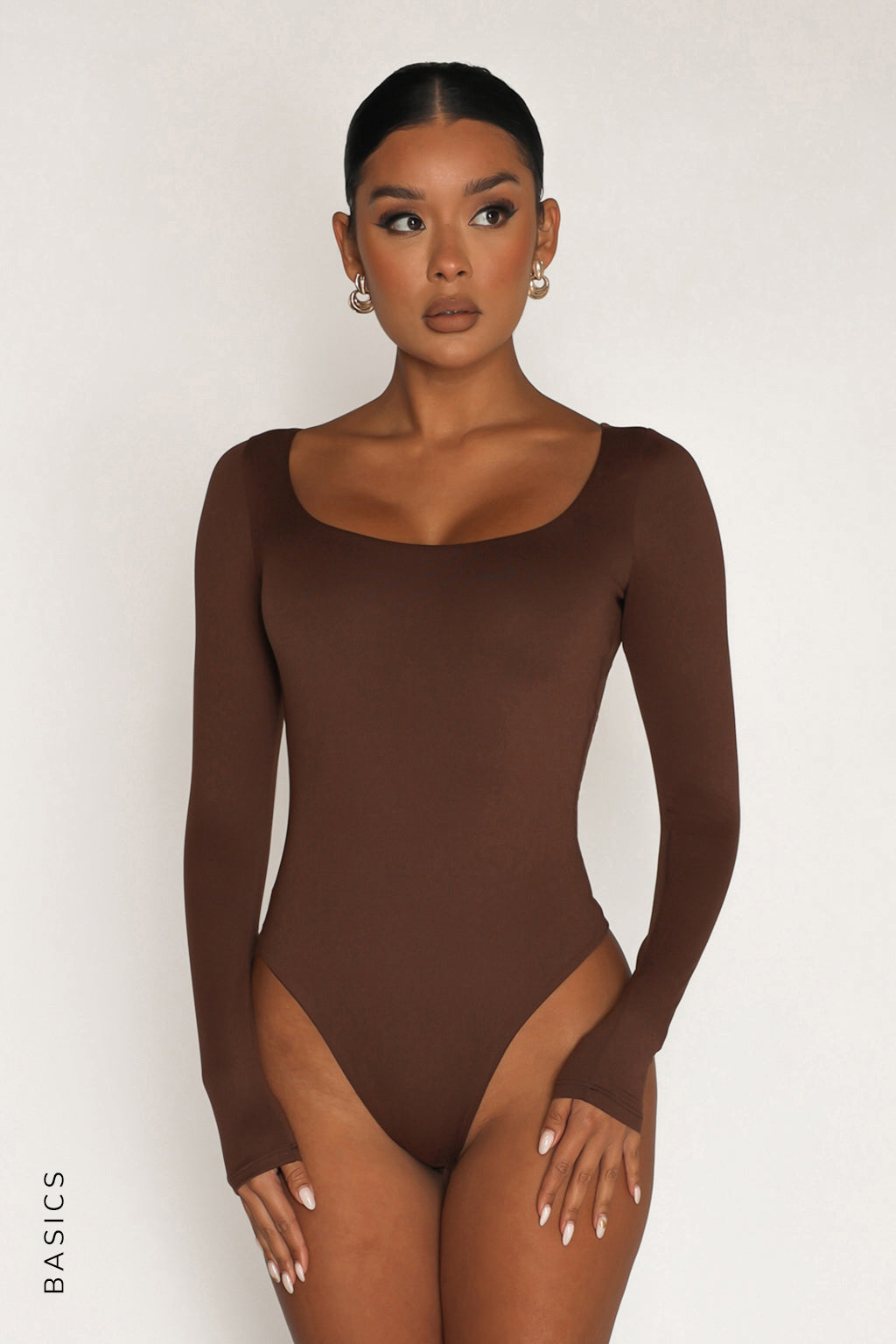 dark brown bodysuit outfit