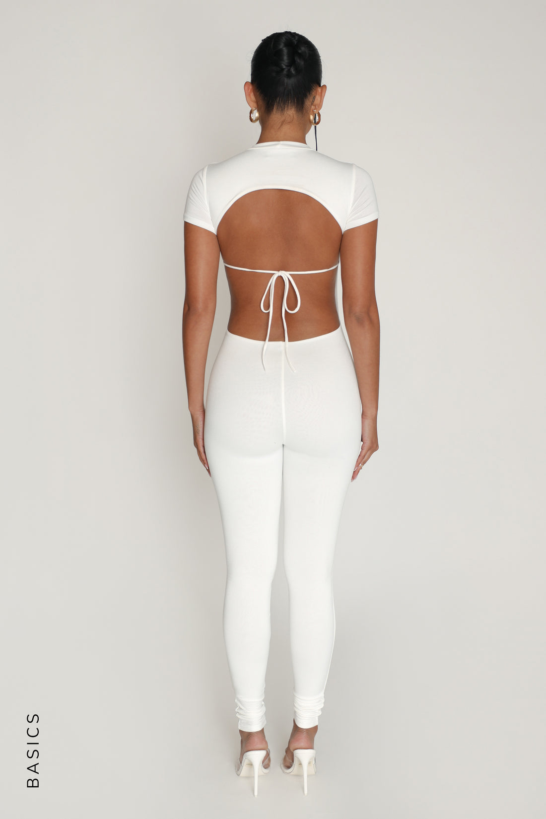 Feel For You Open Back Jumpsuit - White – My Outfit Online