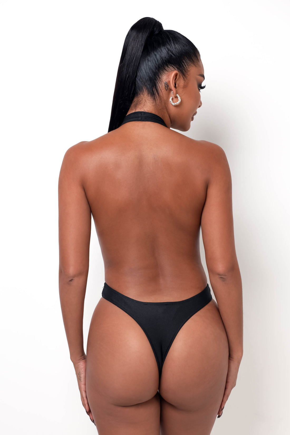 Open Back Bodysuit - Black
