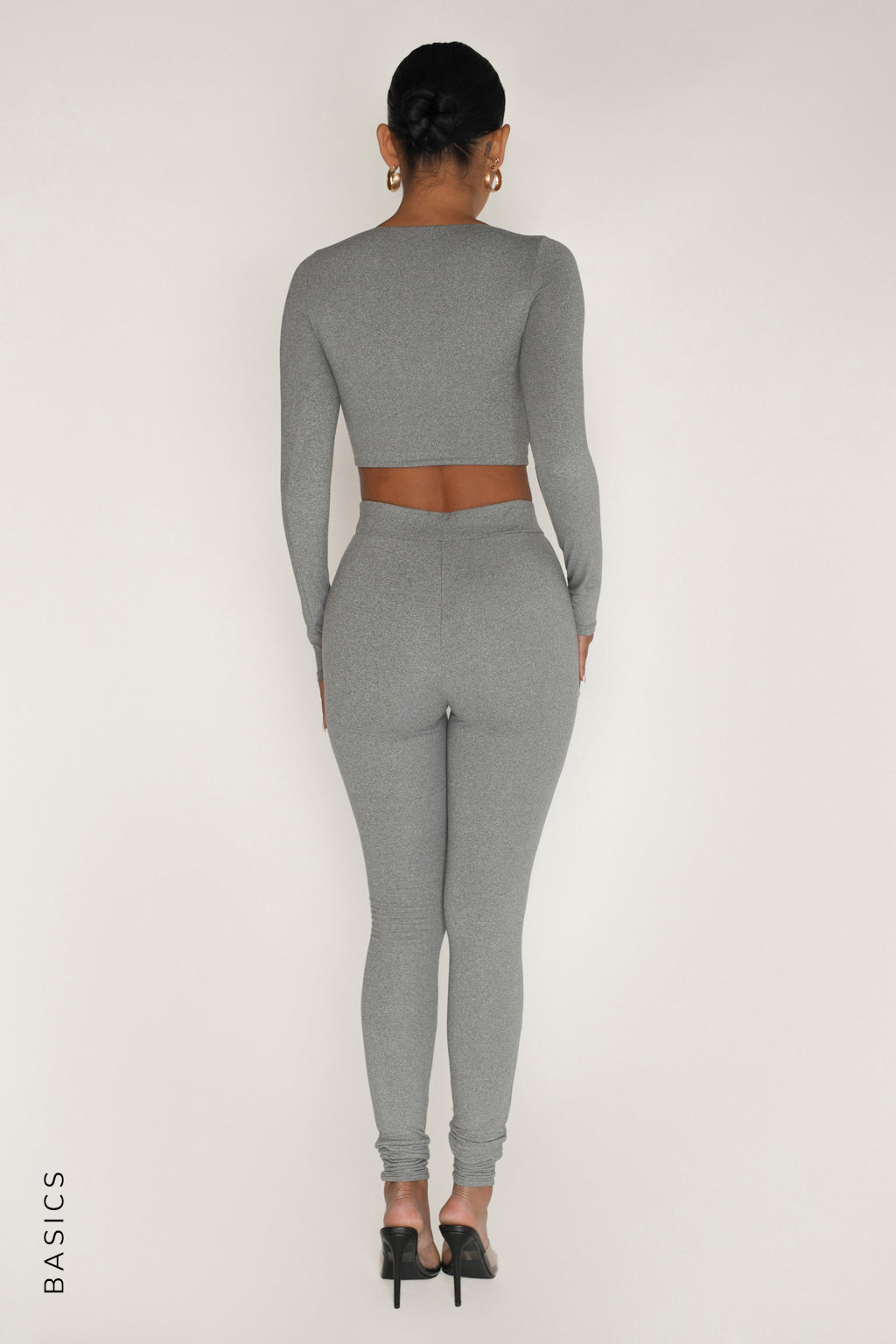 Just High Waisted Leggings - Stone Gray – My Outfit Online