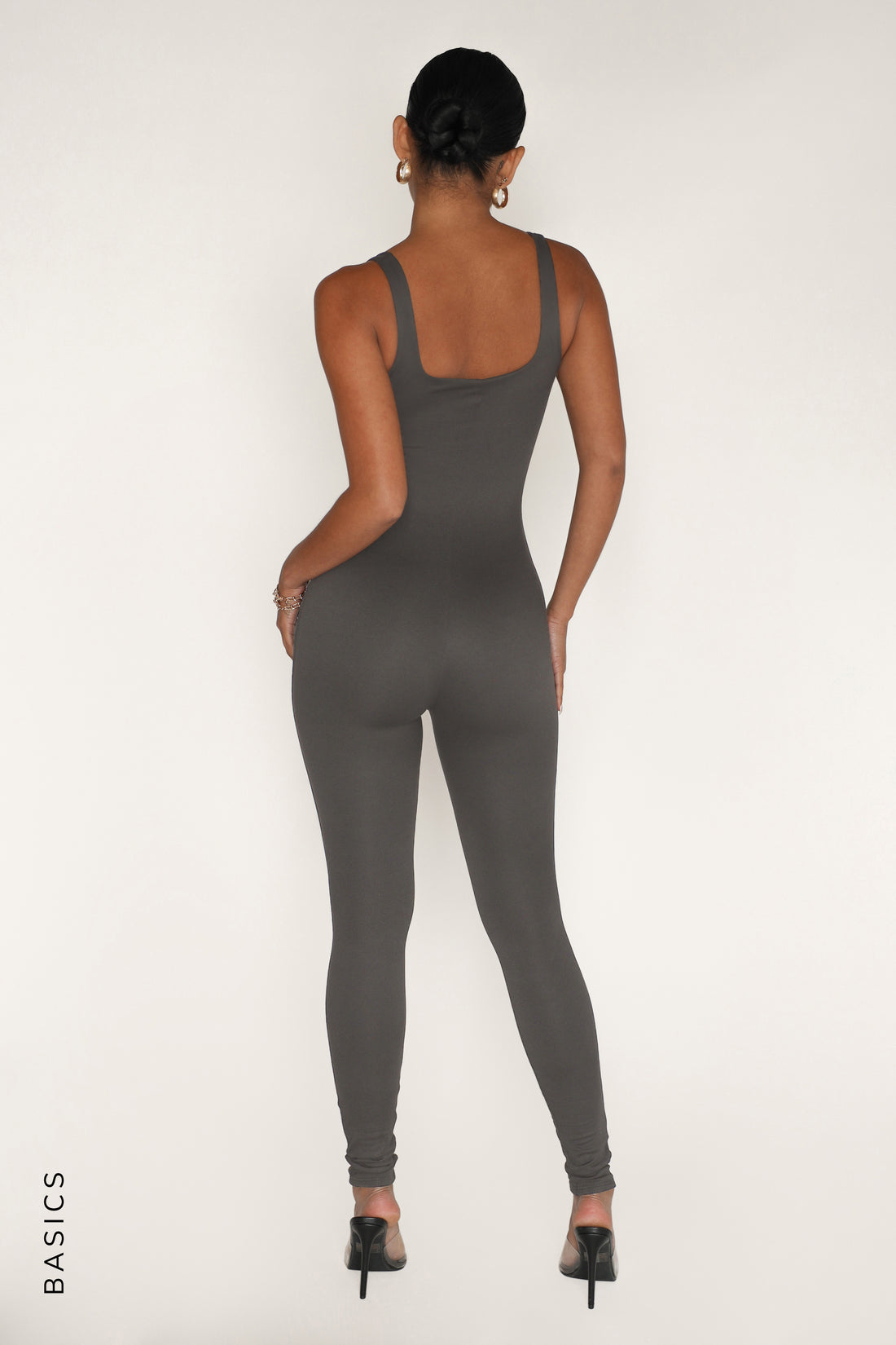 Second Skin Jumpsuit - Charcoal